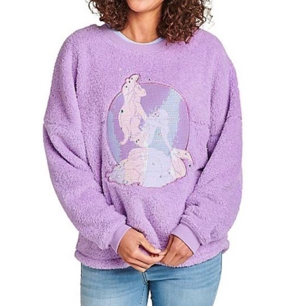 Women’s Disney Parks The Little Mermaid Anniversary Sherpa Spirit Jersey Size XL